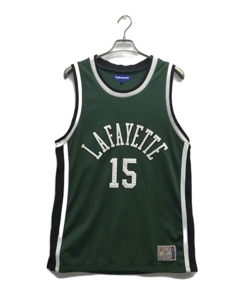 Lafayette（ラファイエット）Lafayette (ラファイエット) CLASSIC MESH BASKETBALL JERSEY グリーン×ホワイト サイズ:Lの古着・服飾アイテム