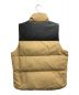 Schott (ショット) CLASSIC LEATHER COMBI DOWN VEST ベージュ×ブラック サイズ:S：12800円