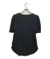 theory (セオリー) Clinton Knit N SS Ruched Tee/クリントン ニット ラッシュドティー ブラック サイズ:S：3980円