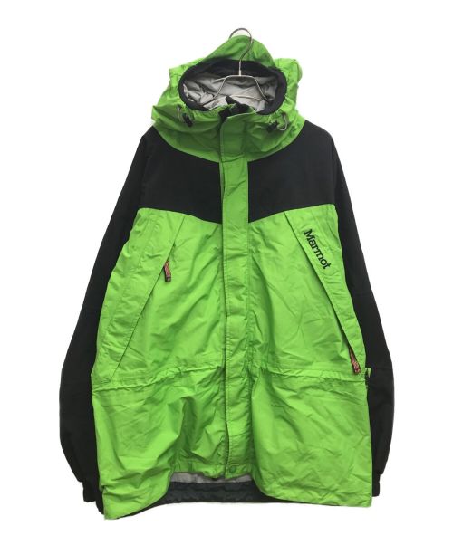 MARMOT（マーモット）MARMOT (マーモット) ハードシェルジャケット グリーン×ブラック サイズ:Lの古着・服飾アイテム