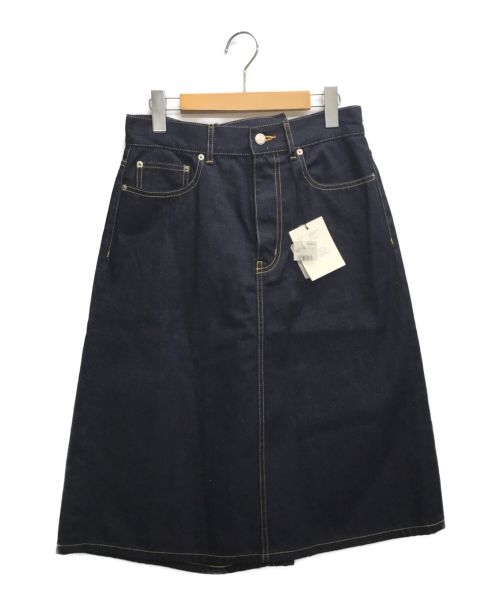 beautiful people（ビューティフルピープル）beautiful people (ビューティフルピープル) selvedge denim back tuck skirt インディゴ サイズ:36の古着・服飾アイテム