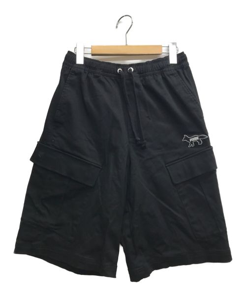 maison kitsune（メゾンキツネ）maison kitsune (メゾンキツネ) PUMA (プーマ) CARGO SHORT ブラック サイズ:Sの古着・服飾アイテム