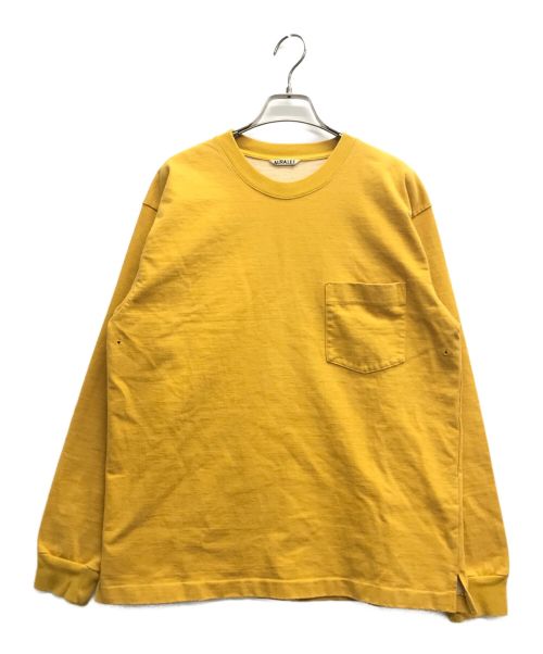 AURALEE（オーラリー）AURALEE (オーラリー) Adam et Rope (アダムエロペ) STANDUP L/S TEE イエロー サイズ:3の古着・服飾アイテム