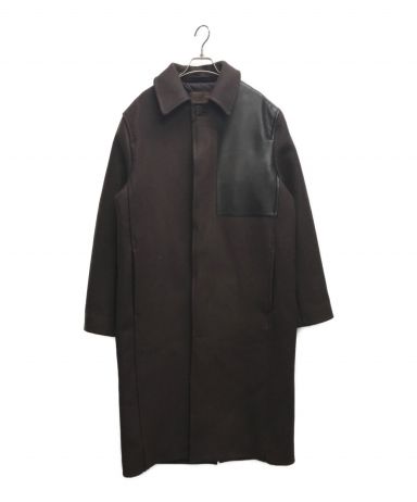 【中古・古着通販】STUDIO NICHOLSON (スタジオニコルソン) ZARA (ザラ) レザーパッチコート ブラウン  サイズ:S｜ブランド・古着通販 トレファク公式【TREFAC FASHION】スマホサイト