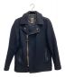 shott（ショット）の古着「WOOL PEA COAT ZIP FRONT」｜ネイビー