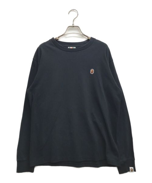 A BATHING APE（アベイシングエイプ）A BATHING APE (アベイシングエイプ) ロゴカットソー ブラック サイズ:Mの古着・服飾アイテム