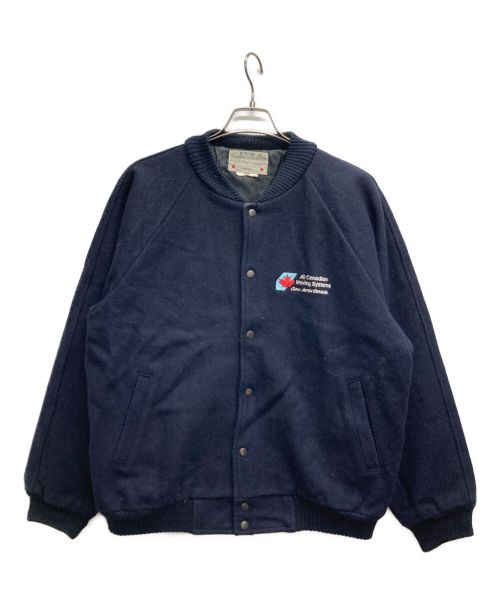 champion garments ltd（チャンピオンガーメンツ）champion garments ltd (チャンピオンガーメンツ) スタジャン ネイビー サイズ:L/Gの古着・服飾アイテム