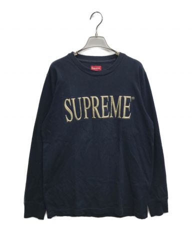 中古・古着通販】SUPREME (シュプリーム) Gold Logo L/S Tee ブラック