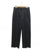 AURALEEオーラリー）の古着「LIGHT WOOL MAX GABARDINE TWO-TUCK SLACKS」｜ブラック