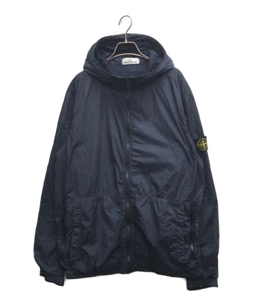 STONE ISLAND（ストーンアイランド）STONE ISLAND (ストーンアイランド) Garment Dyed Crinkle Reps Jacket/ガーメントダイドクリンクルレップスジャケット ネイビー サイズ:XLの古着・服飾アイテム