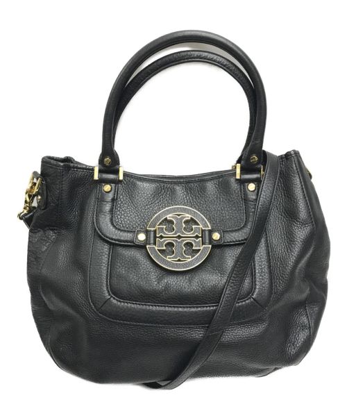 TORY BURCH（トリーバーチ）TORY BURCH (トリーバーチ) 2WAYショルダーバッグ ブラックの古着・服飾アイテム