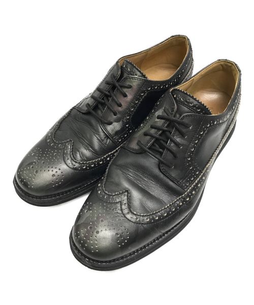 COLE HAAN（コールハーン）COLE HAAN (コールハーン) ウィングチップシューズ ブラック×グリーン サイズ:10の古着・服飾アイテム