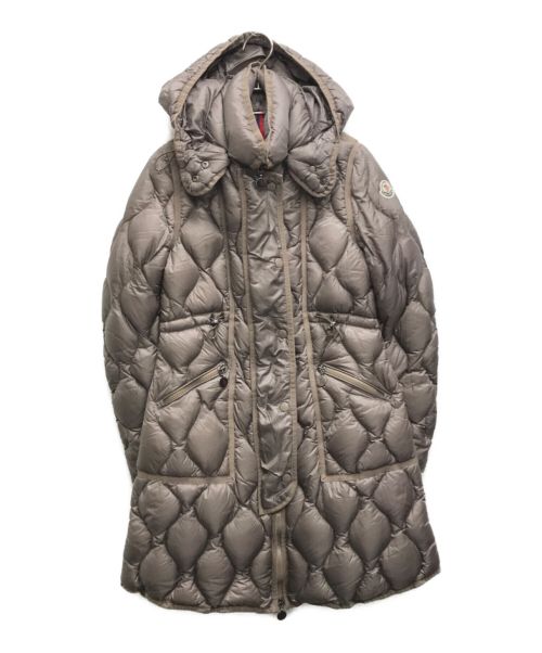 MONCLER（モンクレール）MONCLER (モンクレール) LONダウンコート ベージュ サイズ:1の古着・服飾アイテム