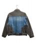 SUPREME (シュプリーム) 2-TONE PANELED DENIM JACKET ブラック×インディゴ サイズ:M：23800円