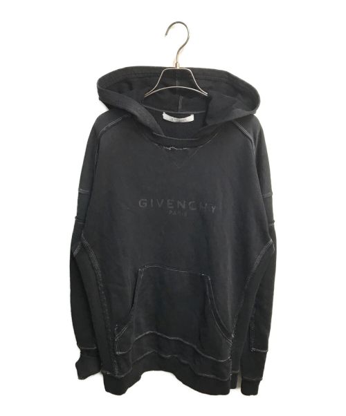 GIVENCHY（ジバンシィ）GIVENCHY (ジバンシィ) ダメージ加工パーカー ブラック サイズ:XSの古着・服飾アイテム