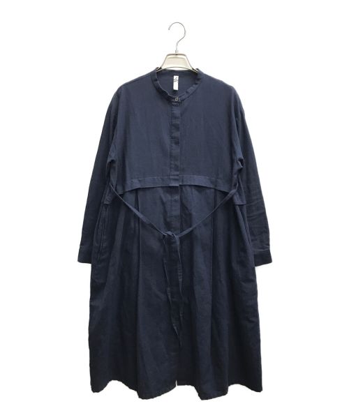 MOTHERHOUSE（マザーハウス）MOTHERHOUSE (マザーハウス) シャツワンピース ネイビー サイズ:Mの古着・服飾アイテム