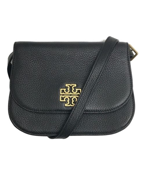 TORY BURCH（トリーバーチ）TORY BURCH (トリーバーチ) フラップショルダーバッグ ブラックの古着・服飾アイテム