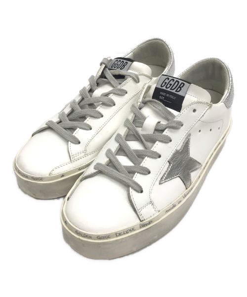 GOLDEN GOOSE（ゴールデングース）GOLDEN GOOSE (ゴールデングース) HI STAR SNEAKERS ホワイト×シルバー サイズ:38の古着・服飾アイテム