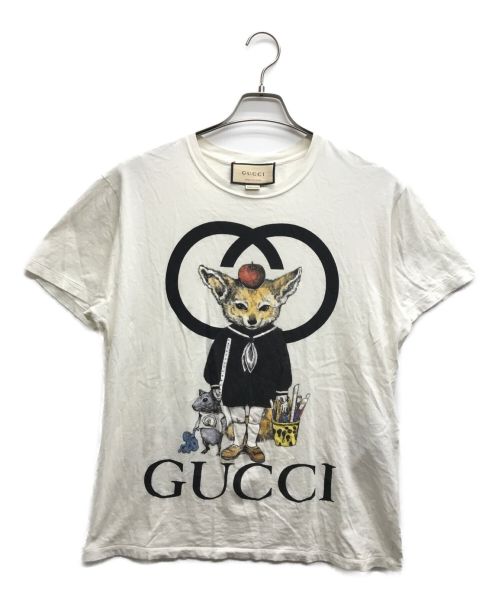 GUCCI（グッチ）GUCCI (グッチ) プリントTシャツ ホワイト サイズ:XSの古着・服飾アイテム