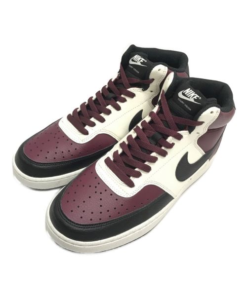 NIKE（ナイキ）NIKE (ナイキ) Court VISION MID NEXT Nature Light Smoke Grey/コートビジョンミッドネクストネイチャー ライトスモークグレイ ボルドーブラック サイズ:27.5cmの古着・服飾アイテム