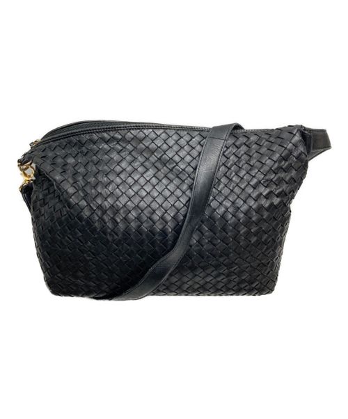 BOTTEGA VENETA（ボッテガベネタ）BOTTEGA VENETA (ボッテガベネタ) ショルダーバッグ ブラックの古着・服飾アイテム