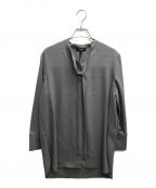 theoryセオリー）の古着「Prime GGT Tie Blouse」｜グレー