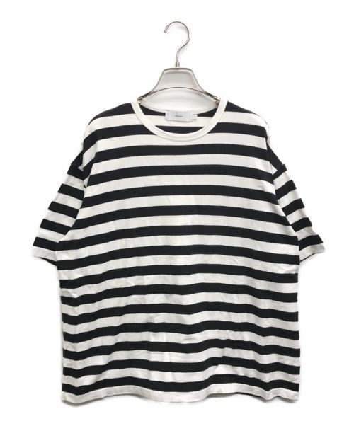 Graphpaper（グラフペーパー）Graphpaper (グラフペーパー) Border S/S Tee/ボーダー ブラック×ホワイト サイズ:1の古着・服飾アイテム