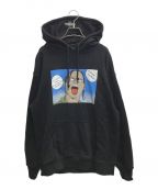 rap madeラップメイド）の古着「SLUM BOIZ AKIRA×TRAVIS hoodie/スラムボーイズアキラ  トラビスフーディー」｜ブラック