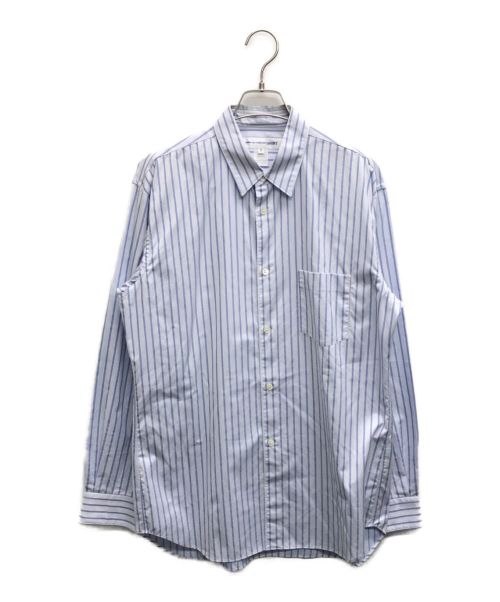 COMME des GARCONS SHIRT（コムデギャルソンシャツ）COMME des GARCONS SHIRT (コムデギャルソンシャツ) ストライプシャツ ブルー サイズ:Mの古着・服飾アイテム