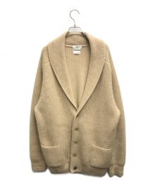 HERILL（ヘリル）の古着「Goldencash Shawl Cardigan/ゴールデンキャッシュ ショール カーディガン」｜ベージュ