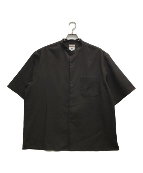 BEAUTY&YOUTH（ビューティーアンドユース）BEAUTY&YOUTH (ビューティーアンドユース) KOMATSU PACK プリミティヴ バンドカラー シャツ ブラウン サイズ:XLの古着・服飾アイテム