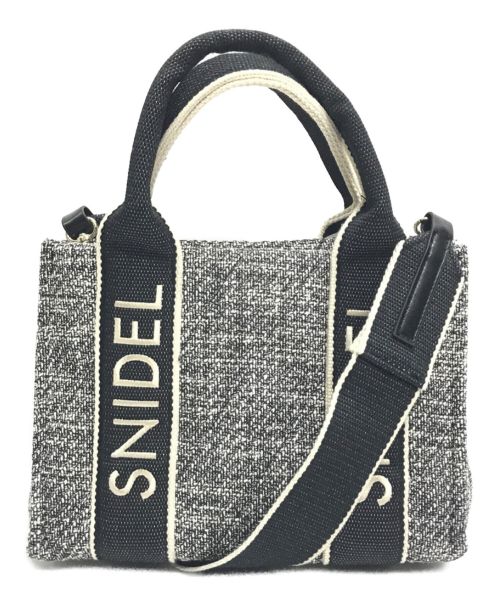 Snidel（スナイデル）Snidel (スナイデル) キルティングロゴバッグ グレーの古着・服飾アイテム