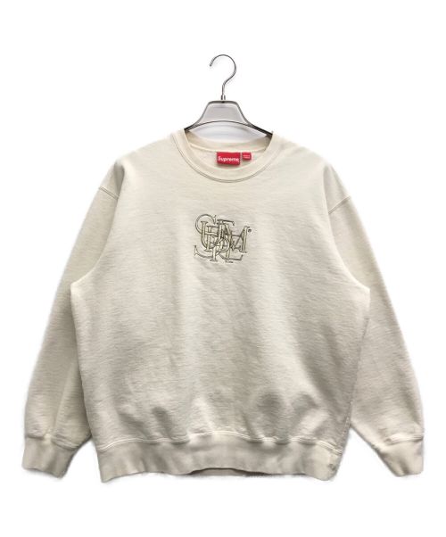 SUPREME（シュプリーム）SUPREME (シュプリーム) Overlap Crewneck アイボリー サイズ:Lの古着・服飾アイテム