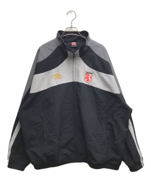 SUPREME（シュプリーム）SUPREME (シュプリーム) UMBRO (アンブロ) TRACK JACKET/トラックジャケット ブラック×グレー サイズ:XLの古着・服飾アイテム