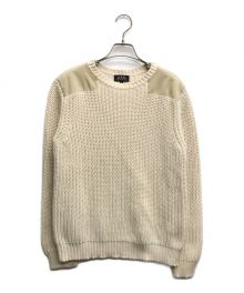 A.P.C.（アーペーセー）の古着「ショルダーパッチニット」｜アイボリー