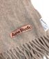 Acne studios (アクネストゥディオス) ウールマフラー ベージュ：7800円