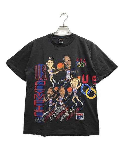 ヴィンテージTシャツ（ヴィンテージTシャツ）ヴィンテージTシャツ (ヴィンテージTシャツ) プリントカットソー ブラック サイズ:Mの古着・服飾アイテム