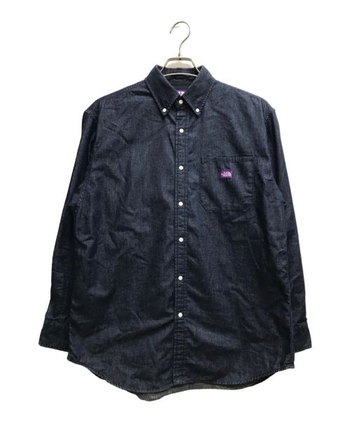 THE NORTHFACE PURPLELABEL（ザ・ノースフェイス パープルレーベル）THE NORTHFACE PURPLELABEL (ザ・ノースフェイス パープルレーベル) nanamica (ナナミカ) Light Denim B.D Shirt ネイビー サイズ:Sの古着・服飾アイテム