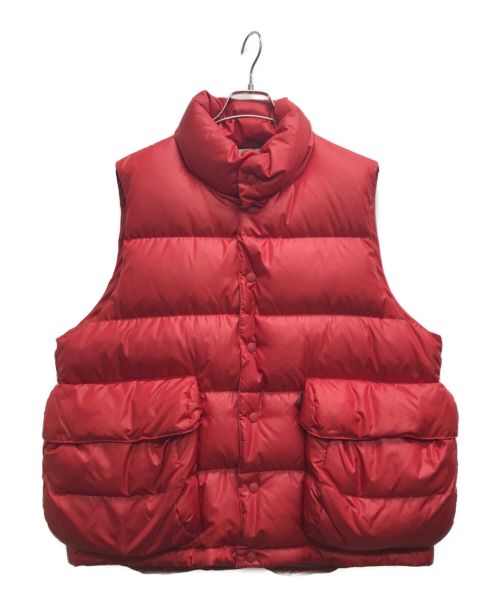 DAIWA（ダイワ）DAIWA (ダイワ) TECH BACK PACKER DOWN VEST/テックバックパッカーダウンべスト レッド サイズ:Sの古着・服飾アイテム