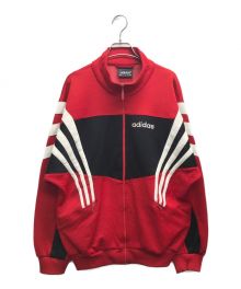 adidas（アディダス）の古着「90’s フロッキートラックジャケット」｜レッド