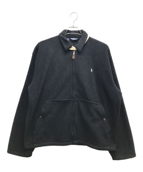 POLO RALPH LAUREN（ポロ・ラルフローレン）POLO RALPH LAUREN (ポロ・ラルフローレン) フリーススウィングトップ ブラック サイズ:Mの古着・服飾アイテム