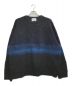 EPIC（エピック）の古着「Border Gradation Mohair Knit」｜ブラック×ブルー