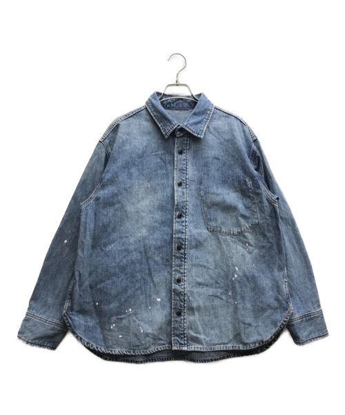 Plage（プラージュ）Plage (プラージュ) les Tendre DENIM シャツ2 インディゴ サイズ:実寸サイズをご参照下さいの古着・服飾アイテム