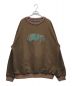 X-LARGE（エクストララージ）の古着「EMBROIDERY CREWNECK SWEATSHIRT/エンブロイドリー クルーネック スウェットシャツ」｜ブラウン