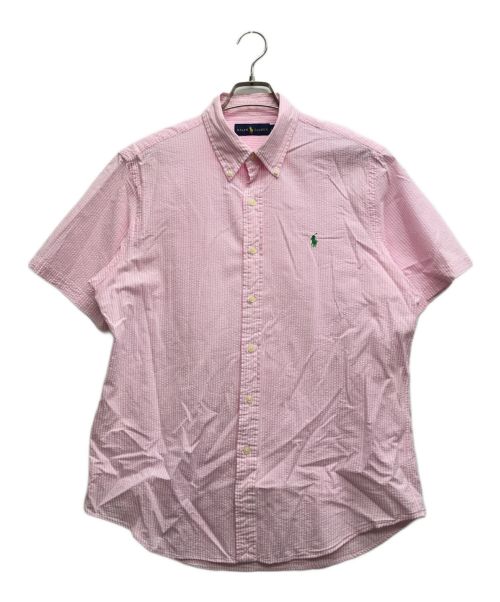 RALPH LAUREN（ラルフローレン）RALPH LAUREN (ラルフローレン) シアサッカーストライプシャツ ピンク サイズ:Lの古着・服飾アイテム