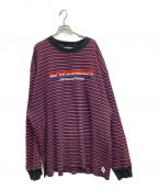 DAIRIKUダイリク）の古着「Couple Border Embroidery Tee」｜マルチカラー