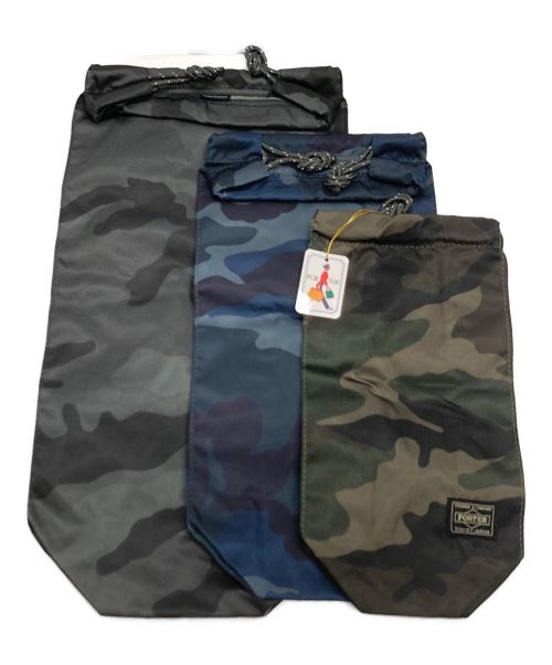 PORTER（ポーター）PORTER (ポーター) PACKS WOODLAND CAMO/パックス ウッドランド カモ カーキの古着・服飾アイテム