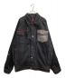 PLATINUM FUBU（プラチナムフブ）の古着「Fat Albert Denim Jean Jacket/ファットアルベルト デニムジャケット」｜ブラック