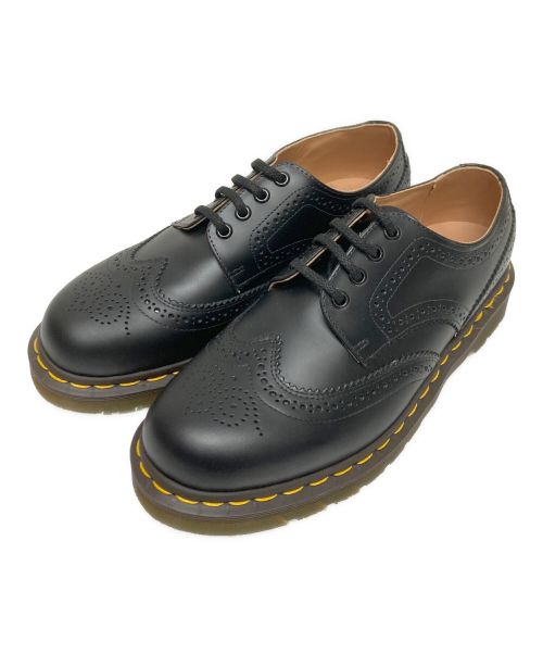 Dr.Martens（ドクターマーチン）Dr.Martens (ドクターマーチン) COMME des GARCONS HOMME DEUX (コムデギャルソン オム ドゥ) 4ホールウィングチップシューズ ブラック サイズ:9の古着・服飾アイテム