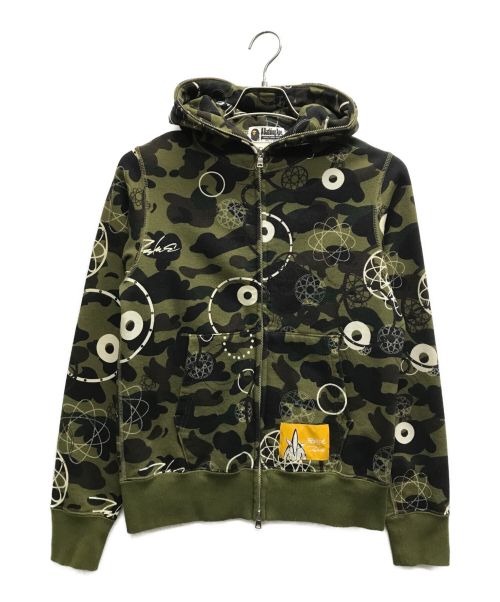 A BATHING APE（アベイシングエイプ）A BATHING APE (アベイシングエイプ) FUTURA (フューチュラ) 1ST CAMO HOODIE カーキ サイズ:Sの古着・服飾アイテム